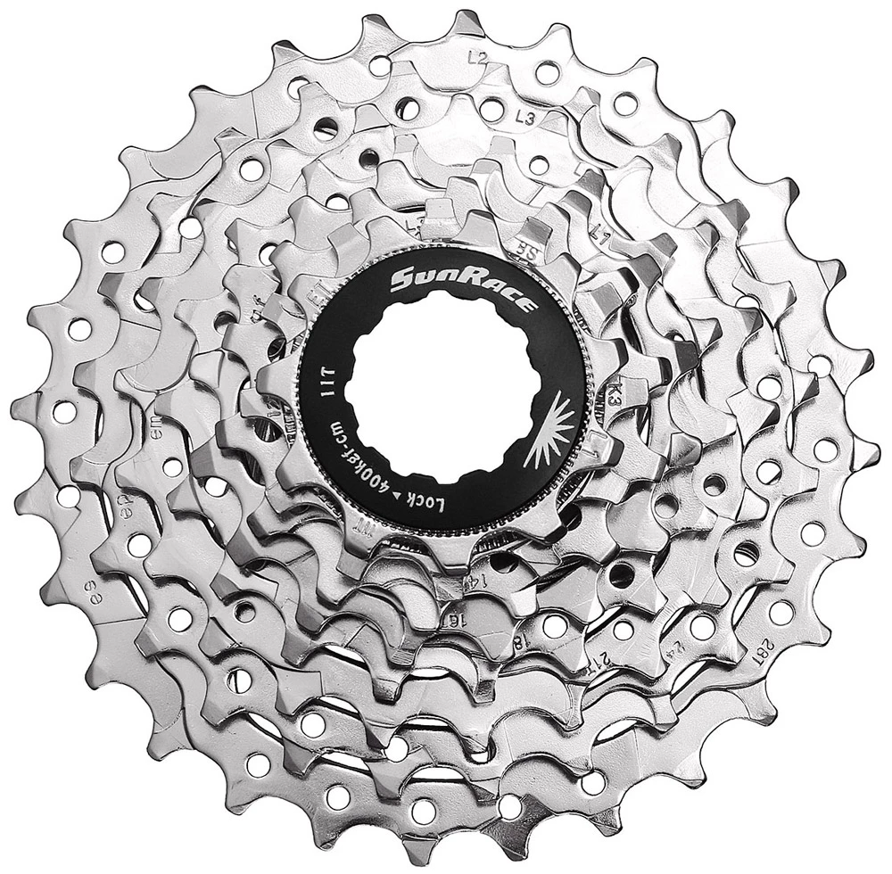 SUNRACE Cassette CSR86 8 Vitesses 11-28 1 SUNRACE Cassette CSR86 8 Vitesses 11-28
